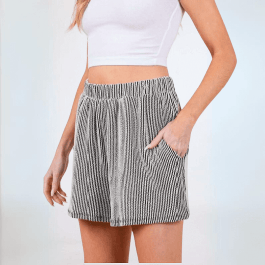 Cute Ribbed Shorts Made in USA