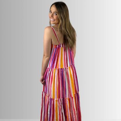 Kora Beautiful Tiered Maxi Sundress