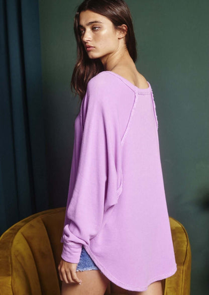 Slouchy French Terry Oversized Sweatshirt Made in USA