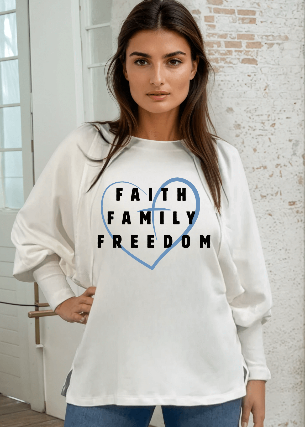 Faith Family Freedom French Terry Sweatshirt