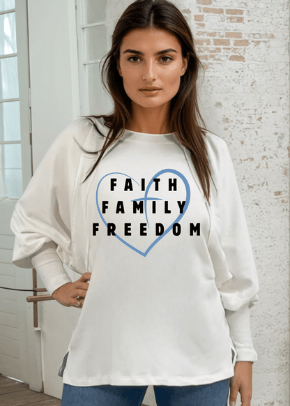 Faith Family Freedom French Terry Sweatshirt