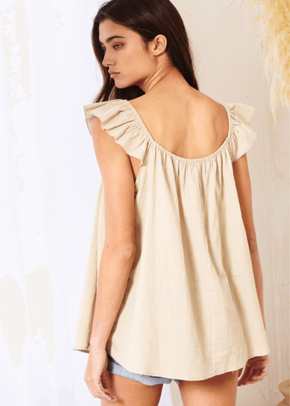 Adaline Ruffled Cotton Top