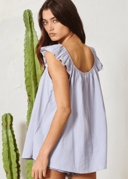 Adaline Ruffled Cotton Top