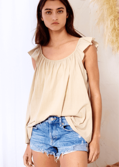 Adaline Ruffled Cotton Top