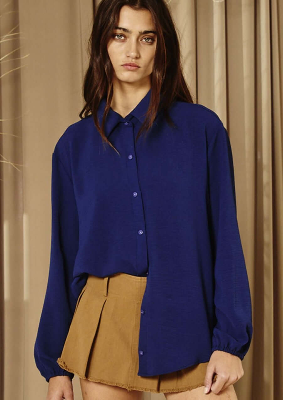 Simple & Stylish Button Down Blouse