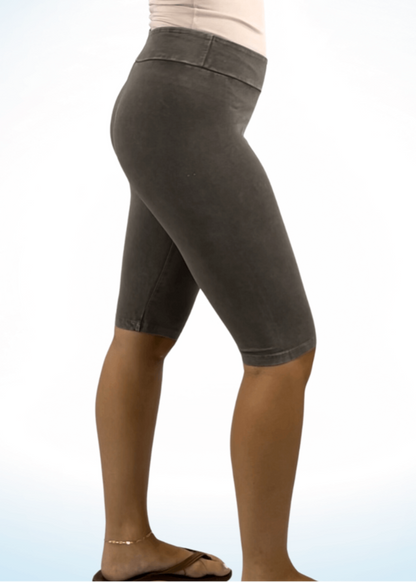 Ladies Longer Length Biker Shorts Made in USA