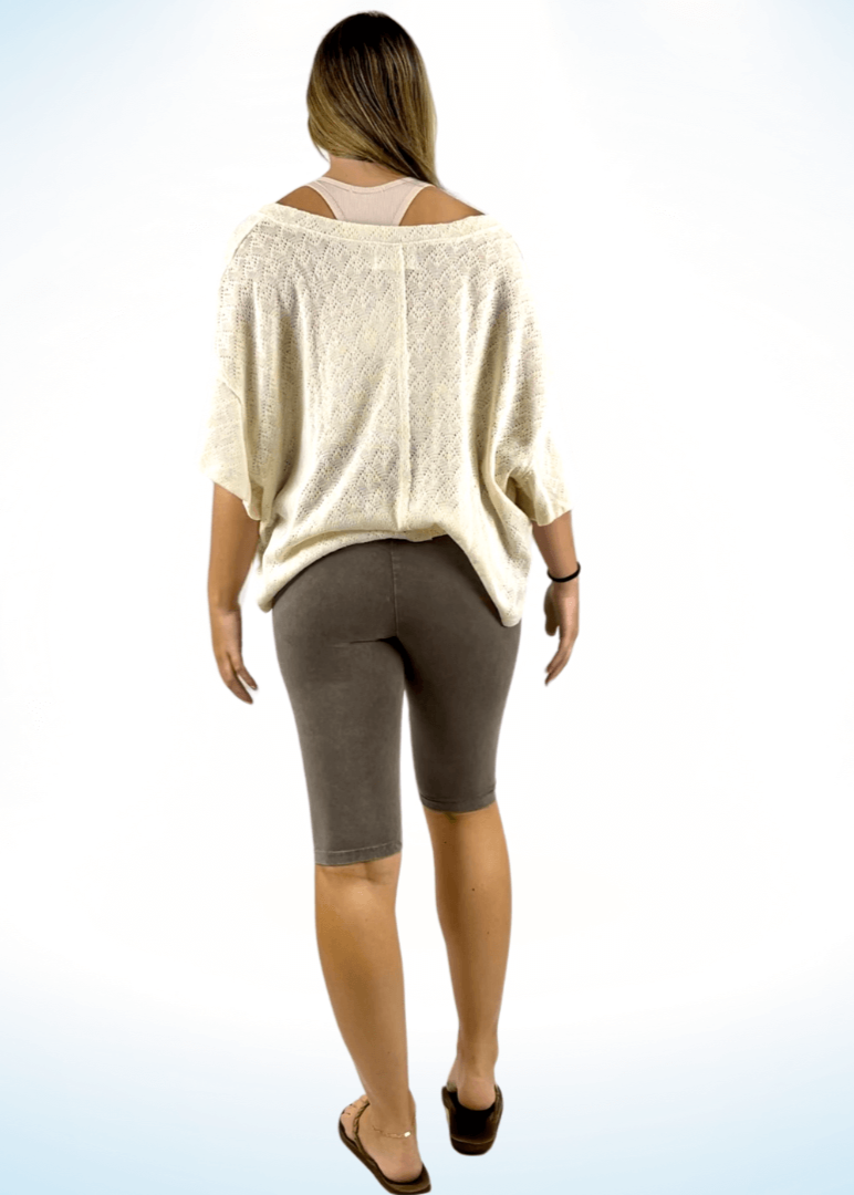 Ladies Longer Length Biker Shorts Made in USA