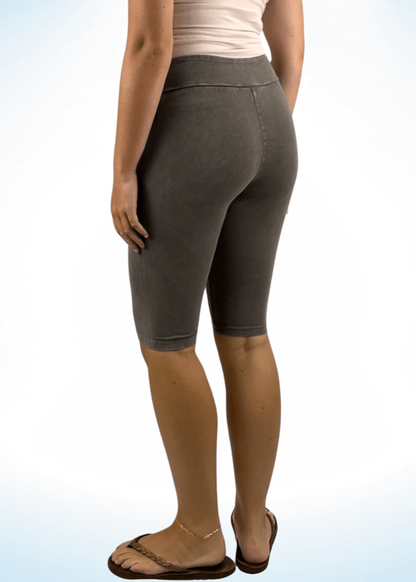 Ladies Longer Length Biker Shorts Made in USA