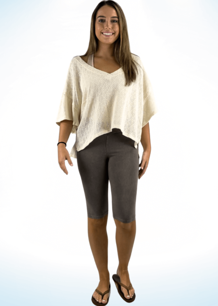 Ladies Longer Length Biker Shorts Made in USA