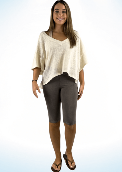 Ladies Longer Length Biker Shorts Made in USA