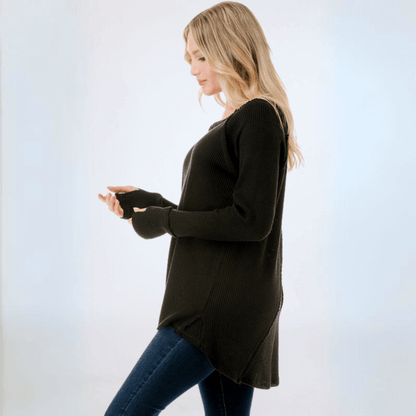 Soft & Cozy Thumbhole Sweater Made in USA