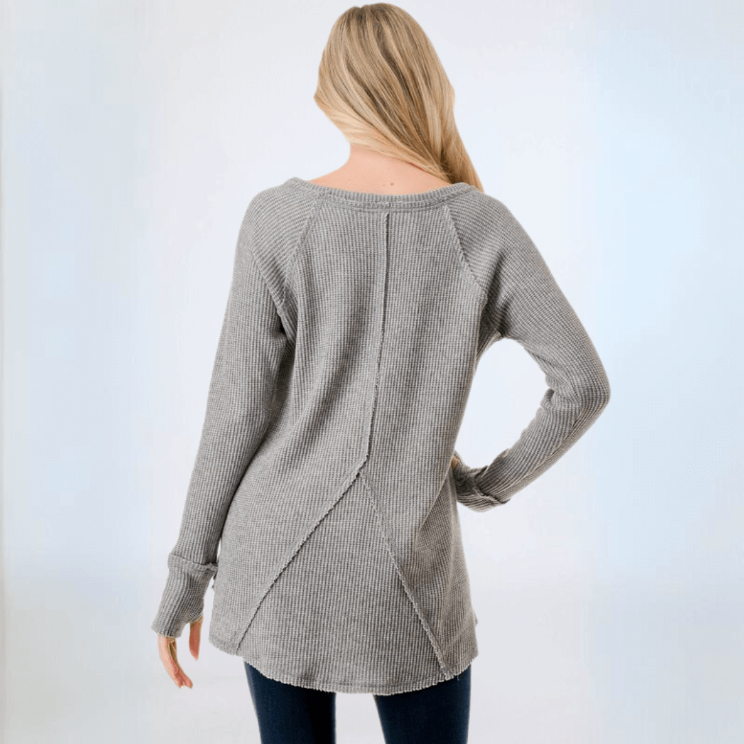 Soft & Cozy Thumbhole Sweater Made in USA