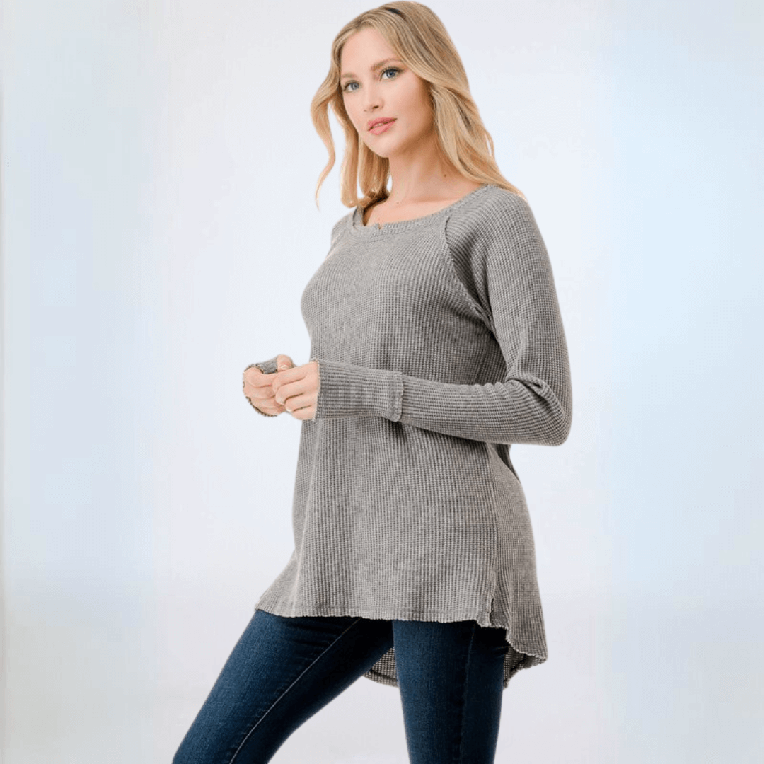Soft & Cozy Thumbhole Sweater Made in USA