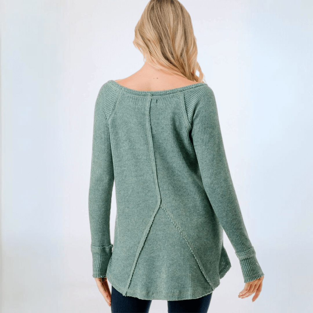 Soft & Cozy Thumbhole Sweater Made in USA