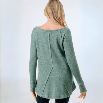 Soft & Cozy Thumbhole Sweater Made in USA