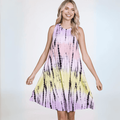 A Summer Stroll Dress in Tie Dye Made in USA