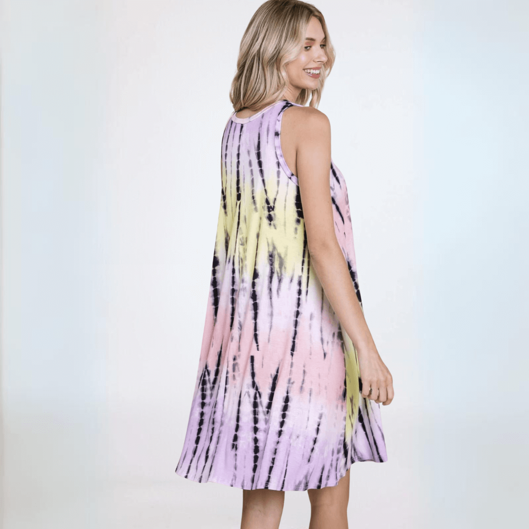 A Summer Stroll Dress in Tie Dye Made in USA