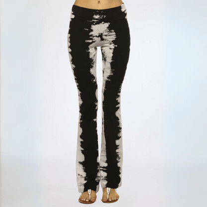 Black & Tan Tie Dye Athleisure Pants Made in USA