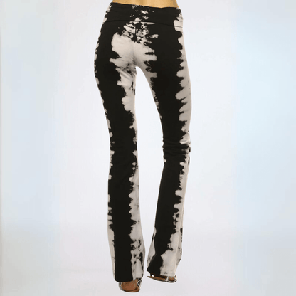 Black & Tan Tie Dye Athleisure Pants Made in USA