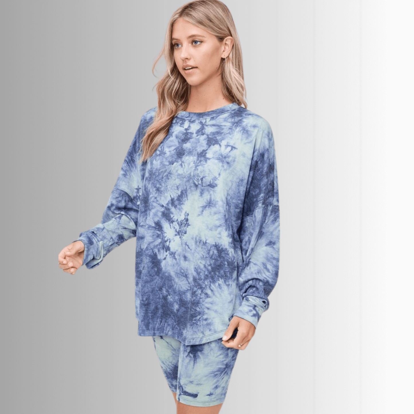 Cozy Tie Dye Pajama Lounge Set Made in USA