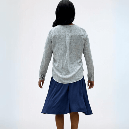 Micro Animal Dressy Printed Wrap Top