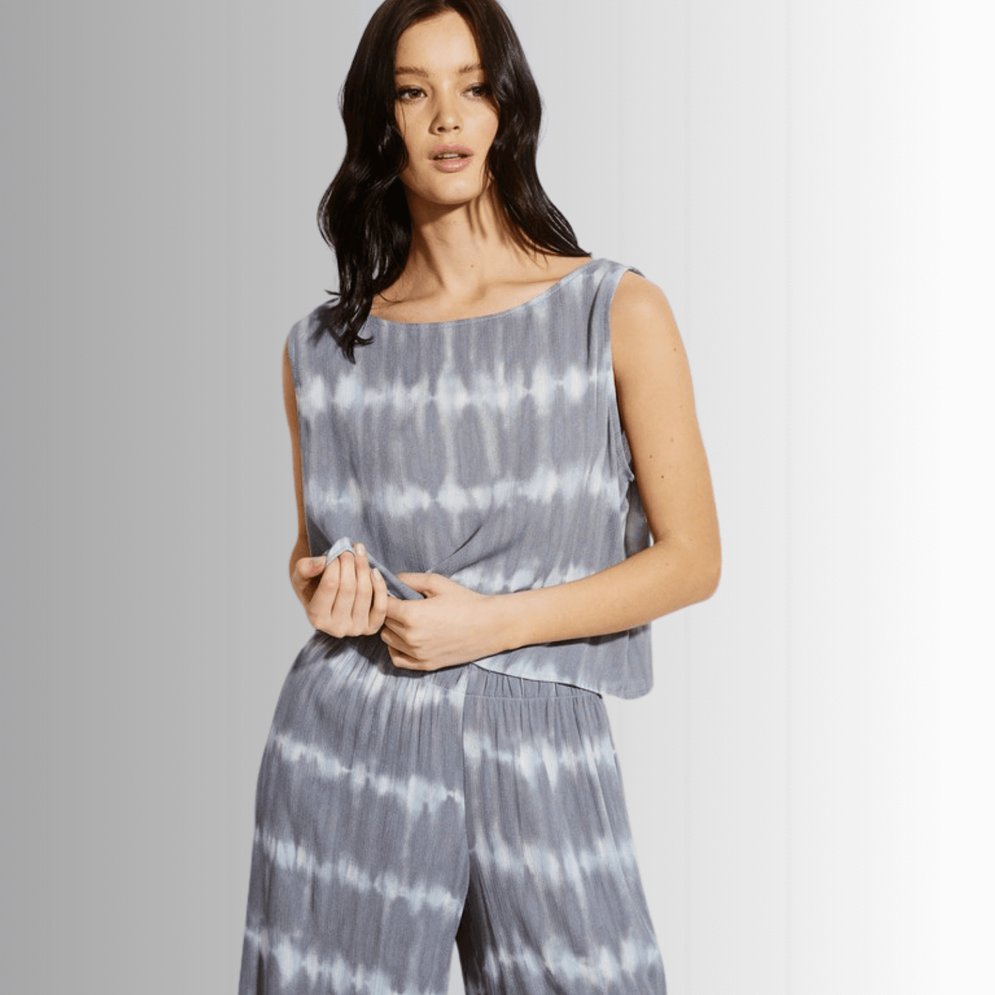 Beach and Lounge Striped Casual Pants Set