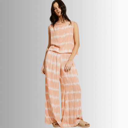 Beach and Lounge Striped Casual Pants Set