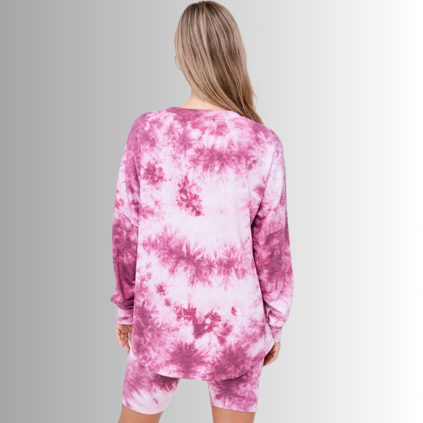 Cozy Tie Dye Pajama Lounge Set Made in USA