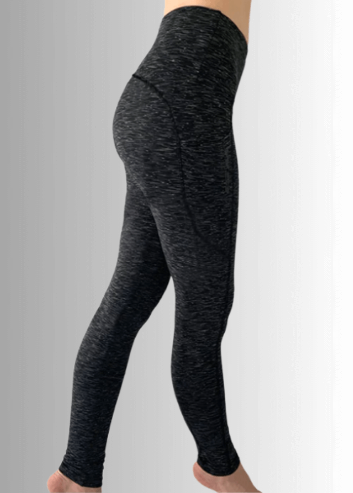 Tri-Heather Pocketed Legging (No inseam)