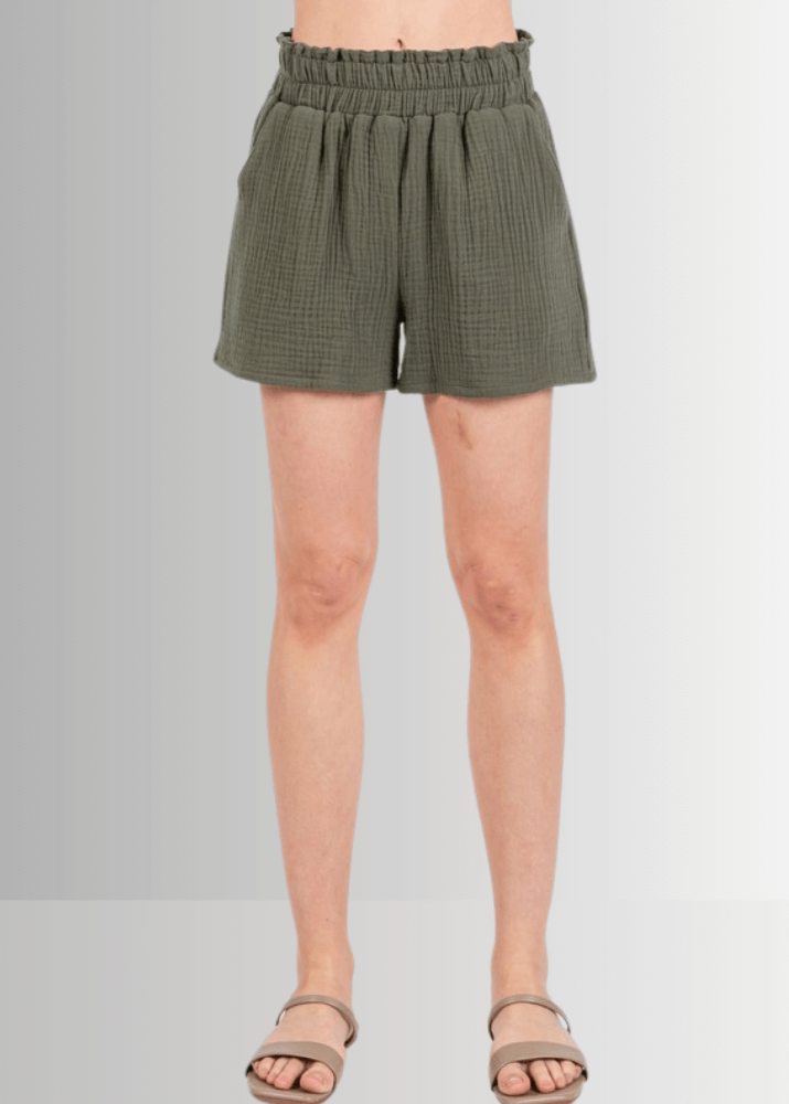 Triple Cotton Gauze Shorts