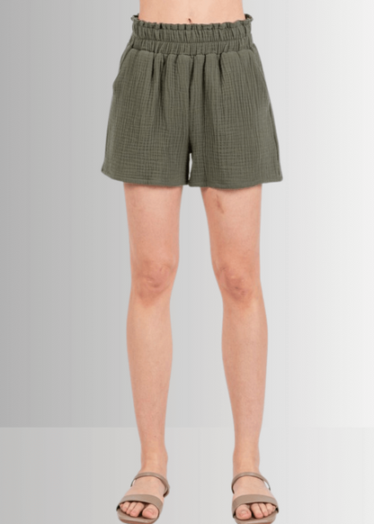 Triple Cotton Gauze Shorts
