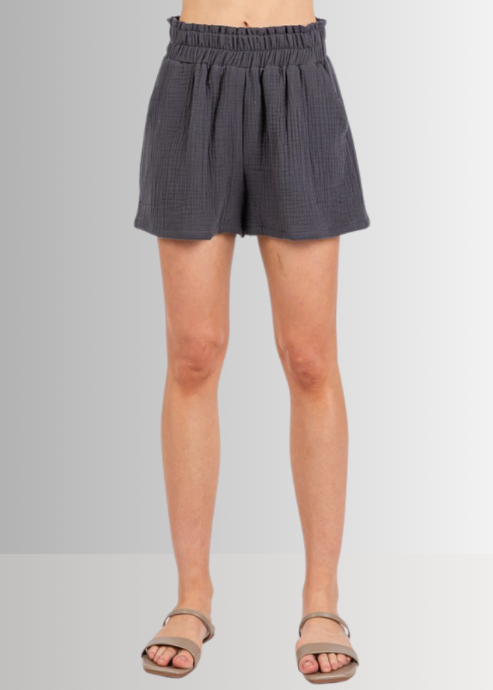 Triple Cotton Gauze Shorts