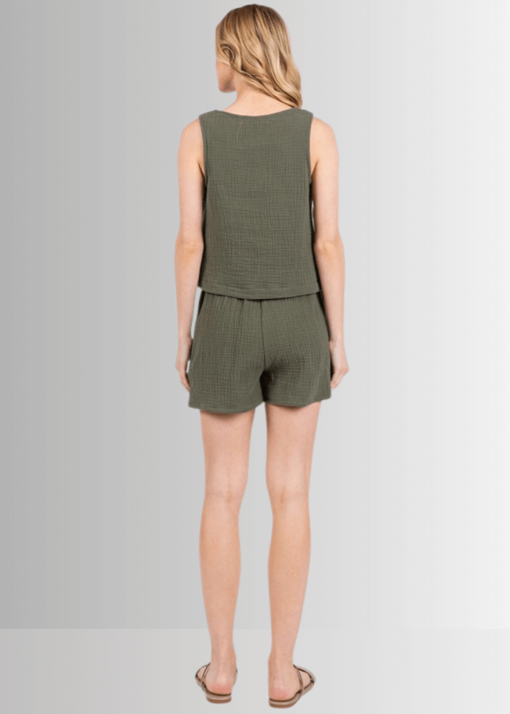 Triple Cotton Gauze Top