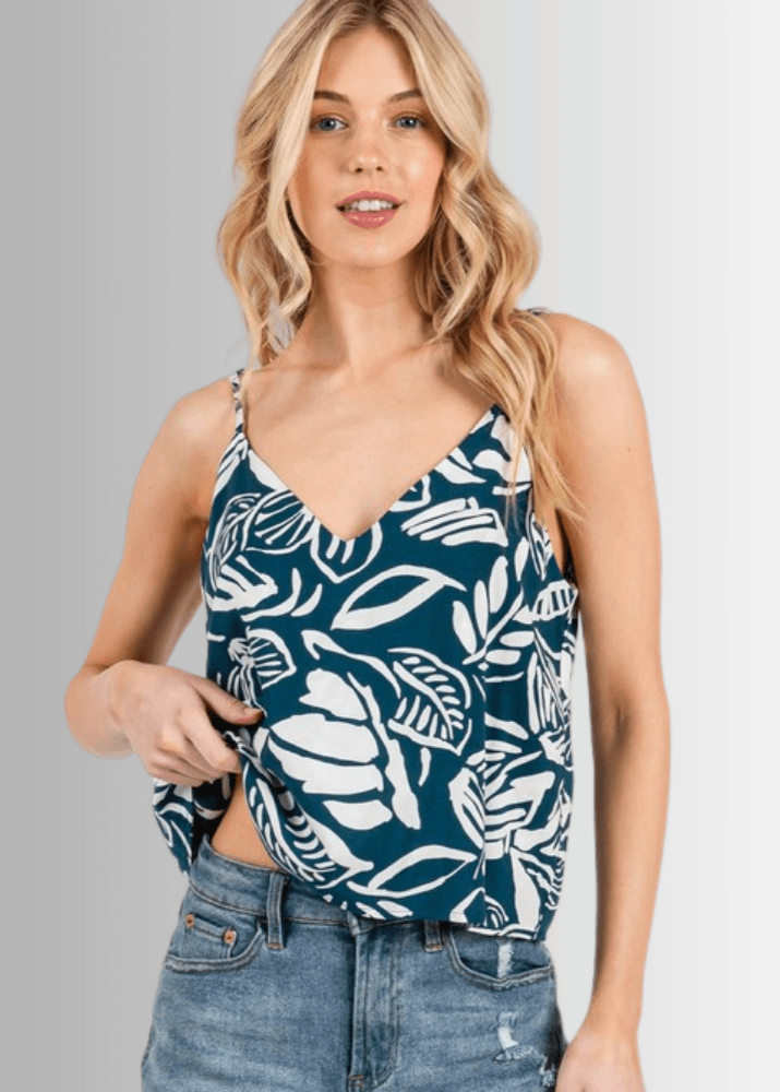 Tropical Teal Cami
