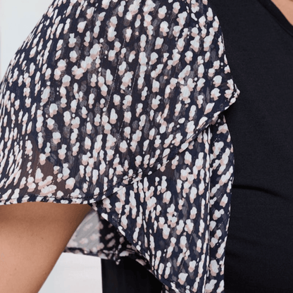 Chiffon Tulip Sleeve Top