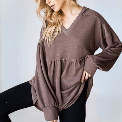 Baby Doll Cut Bishop Sleeve Tunic