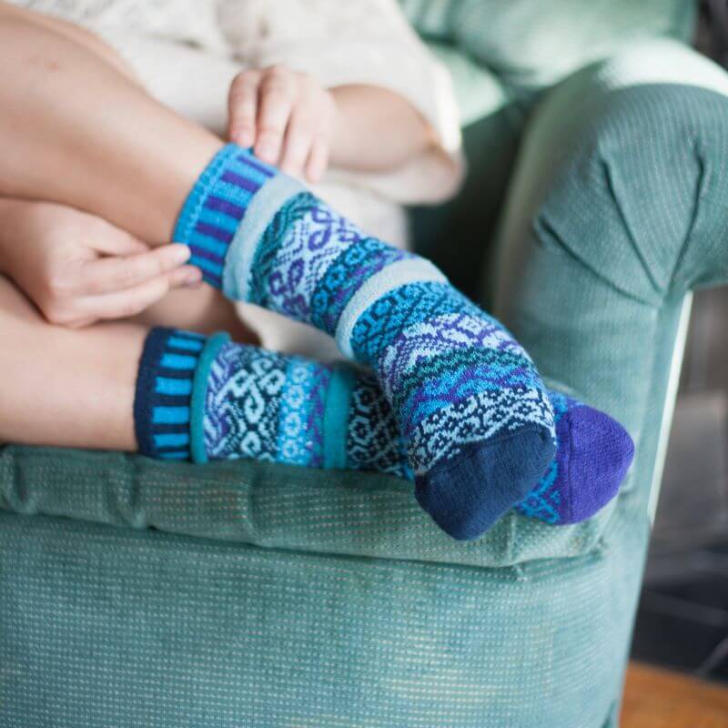 WATER Knitted Crew Socks Made in USA