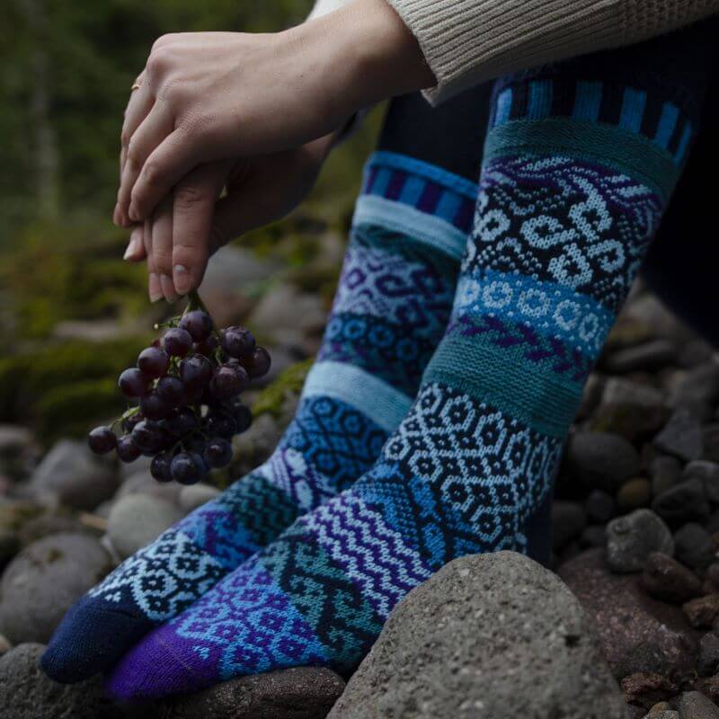 WATER Knitted Crew Socks Made in USA