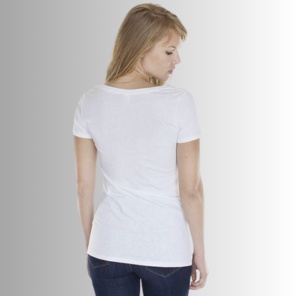 Distressed Flag White Basic Tee