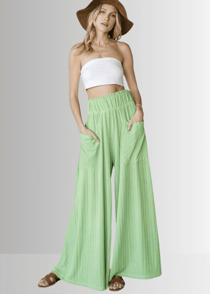 Avery Wide Leg Pocket Palazzo Pants
