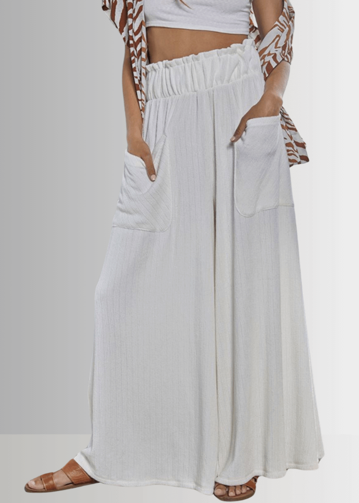 Avery Wide Leg Pocket Palazzo Pants