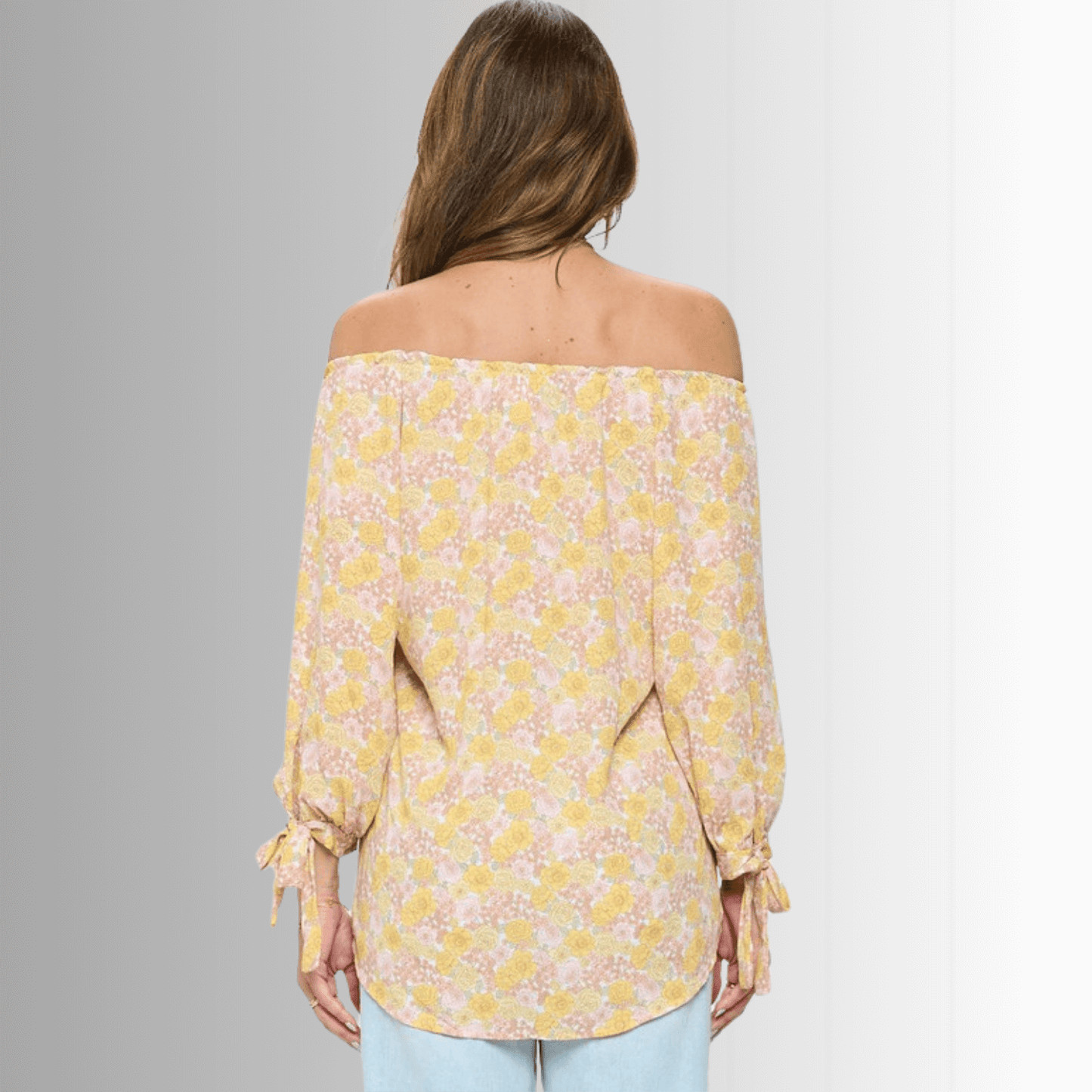 Spring is in the Air Yellow Floral Top