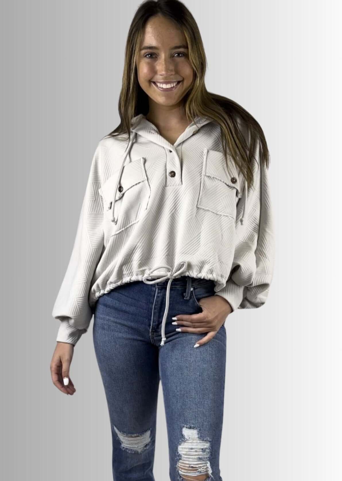 All Seasons Textured Pullover