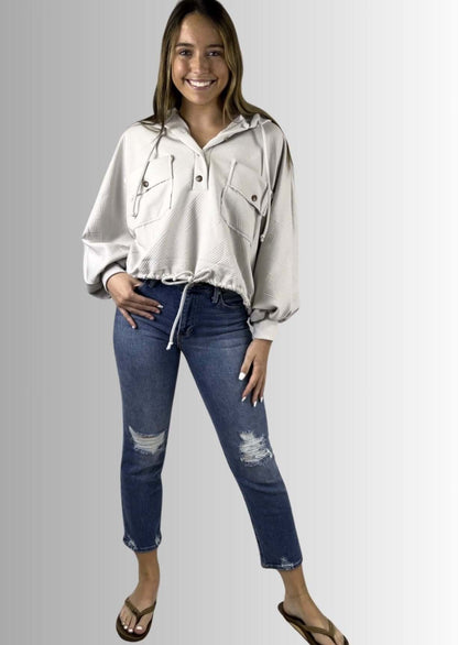 All Seasons Textured Pullover