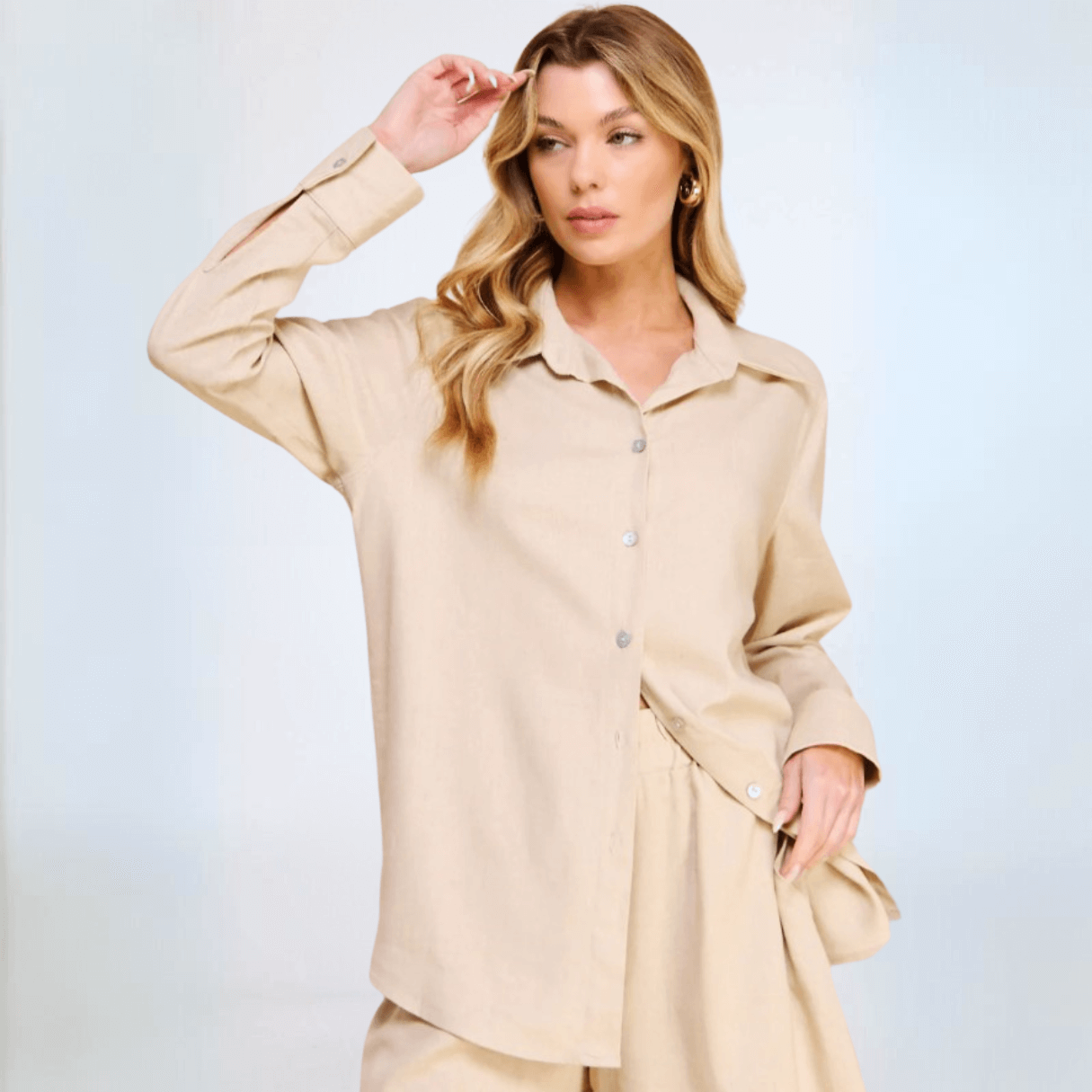 Amari Linen Long Sleeve