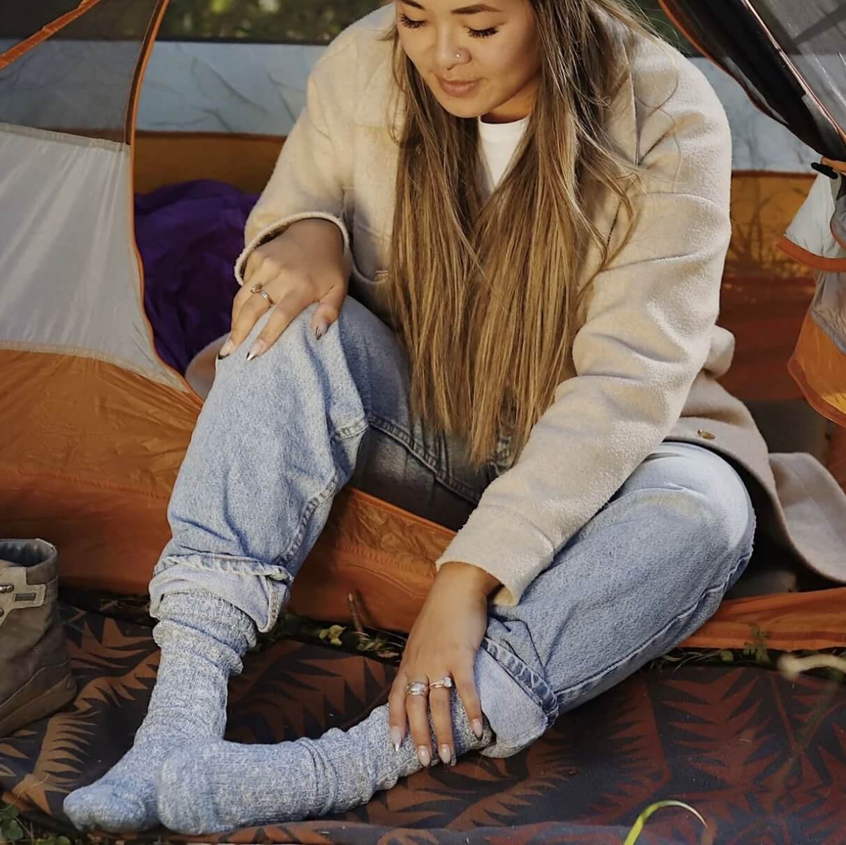 Cozy Cabin Socks Made in USA