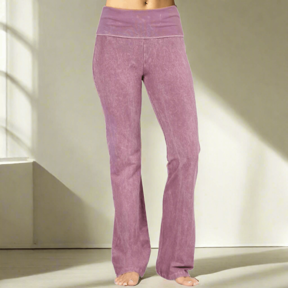 Bootcut Flare Mineral Washed Jeggings in Made in USA