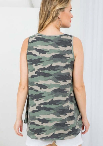 Basic Camo Tank Top Made in USA
