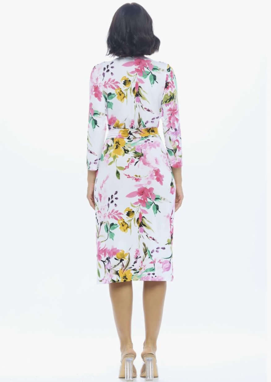 Spring Fling Jersey Wrap Dress