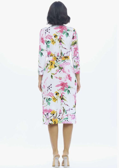 Spring Fling Jersey Wrap Dress